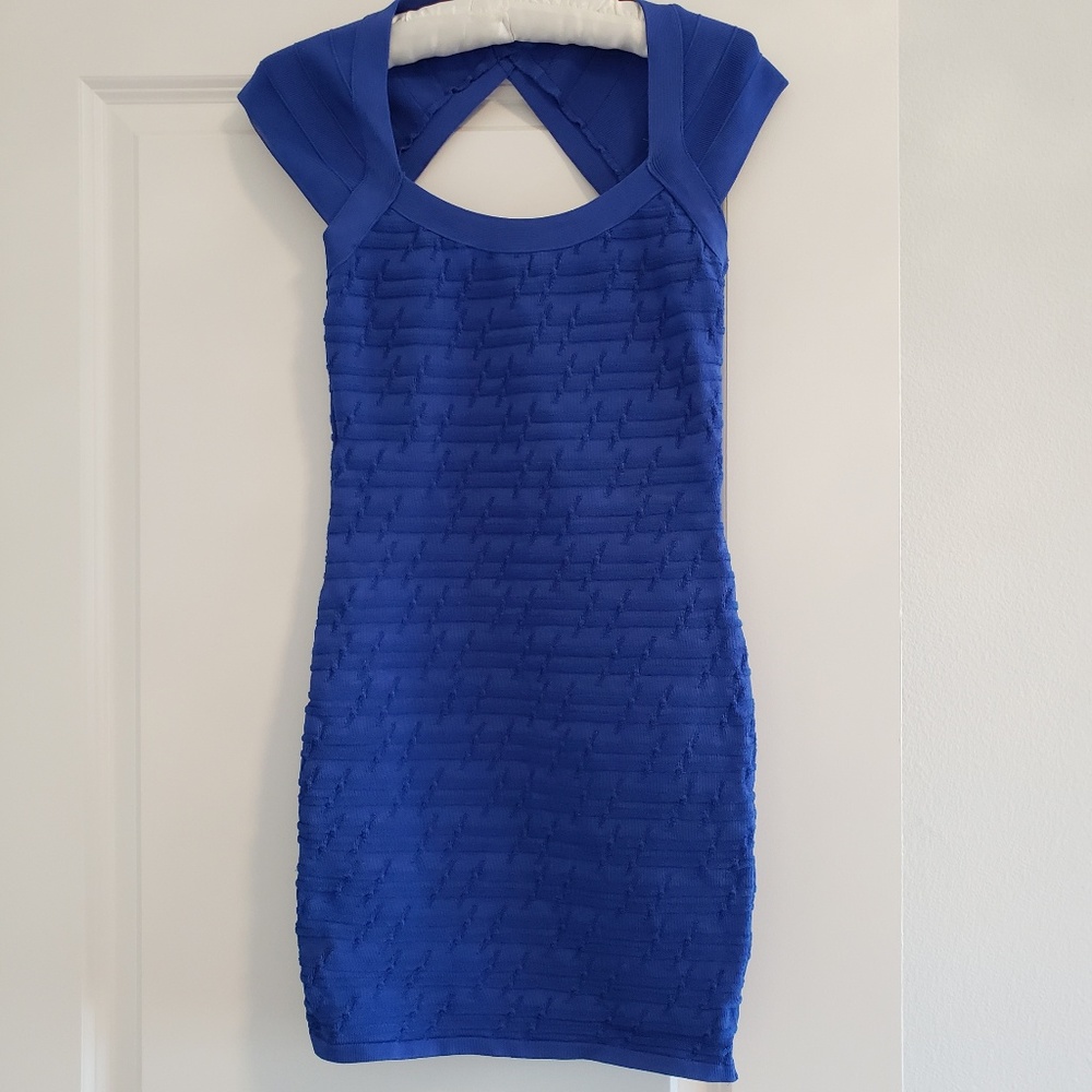 Guess bodycon bandage dress Blue size S
